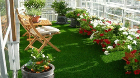3 bhk apartments in perungudi - Synthetic Grass Lawn for balcony