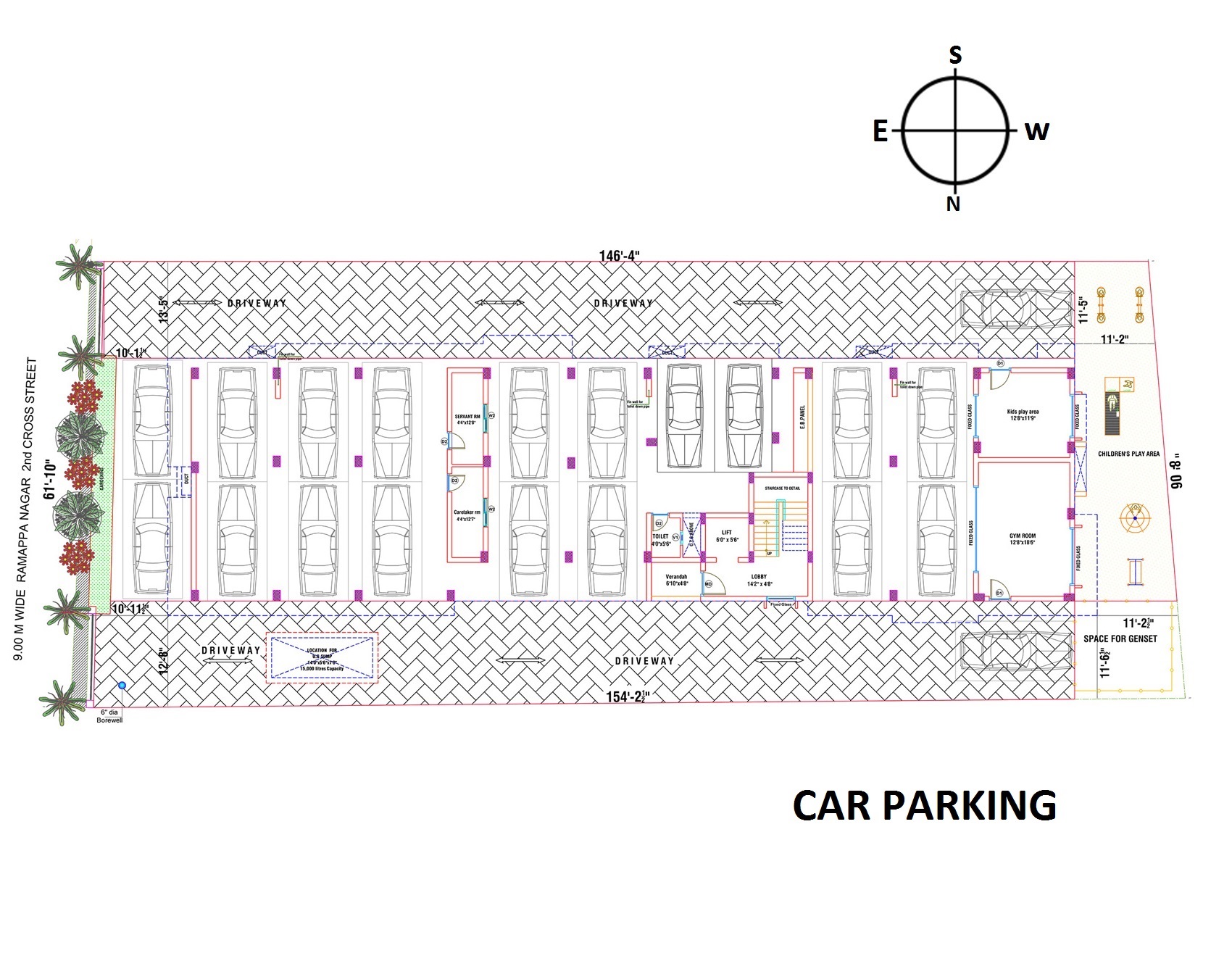 3 bhk flats in perungudi Car Parking